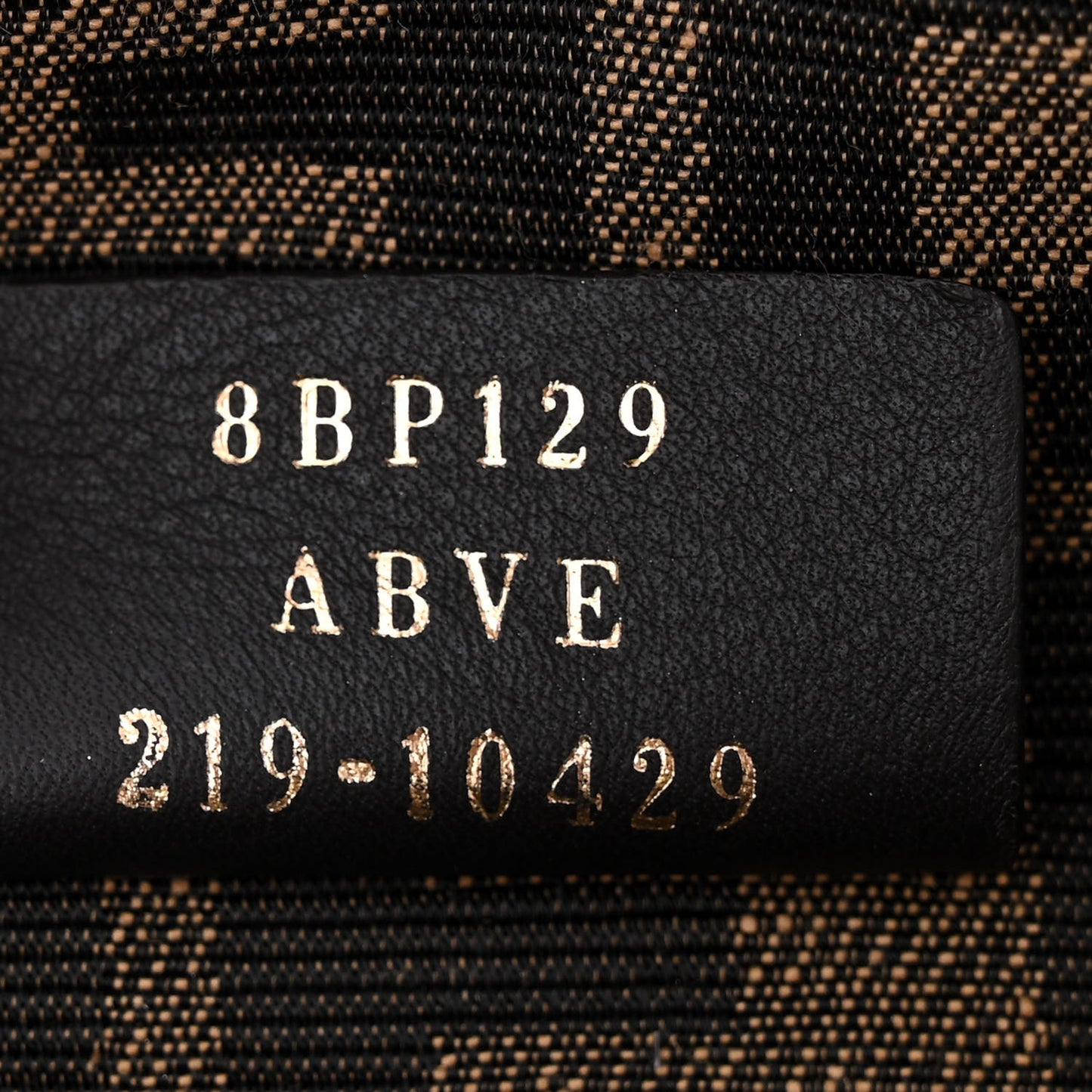Shiny Nappa Small Fendi First Black