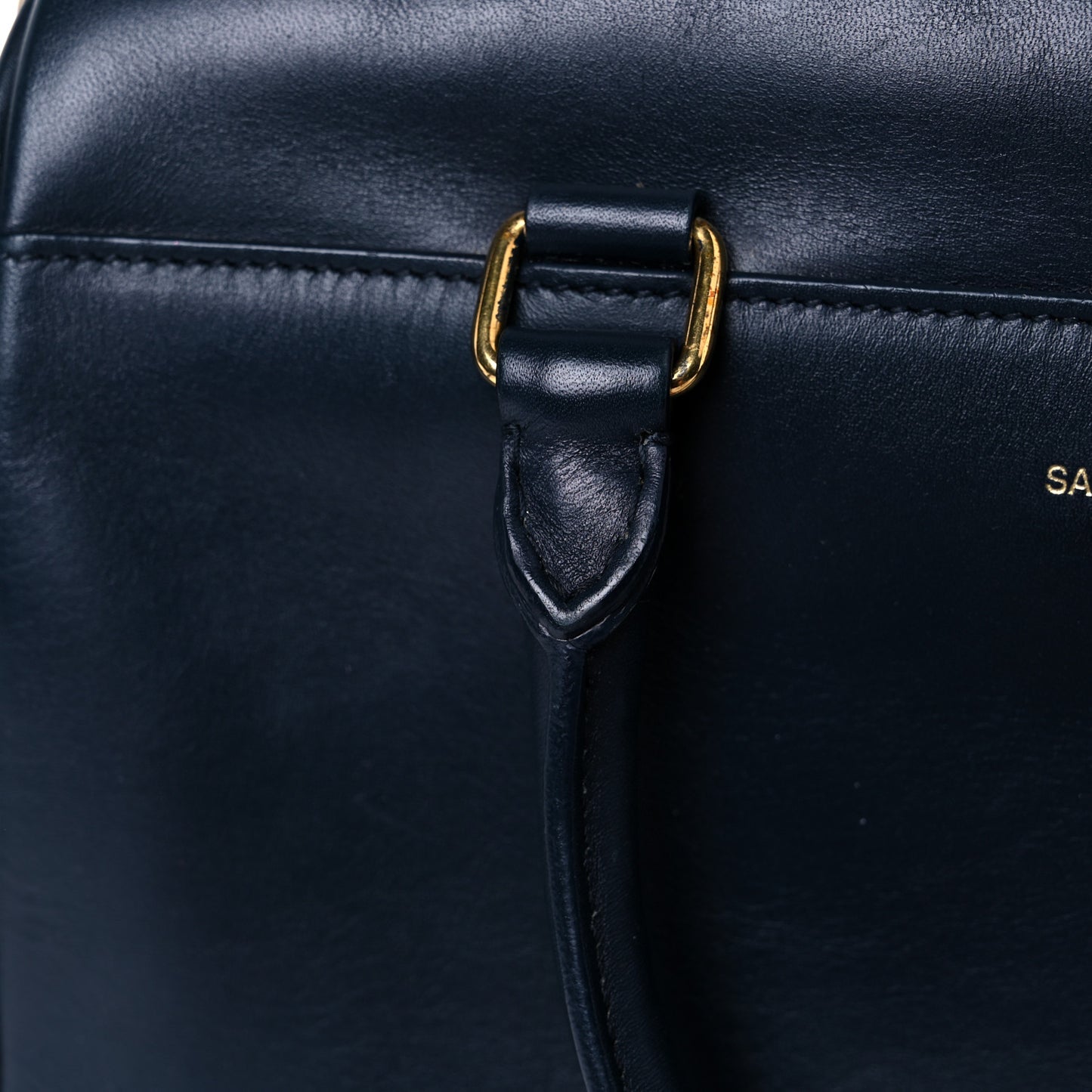 Calfskin Classic Baby Duffle Navy Blue