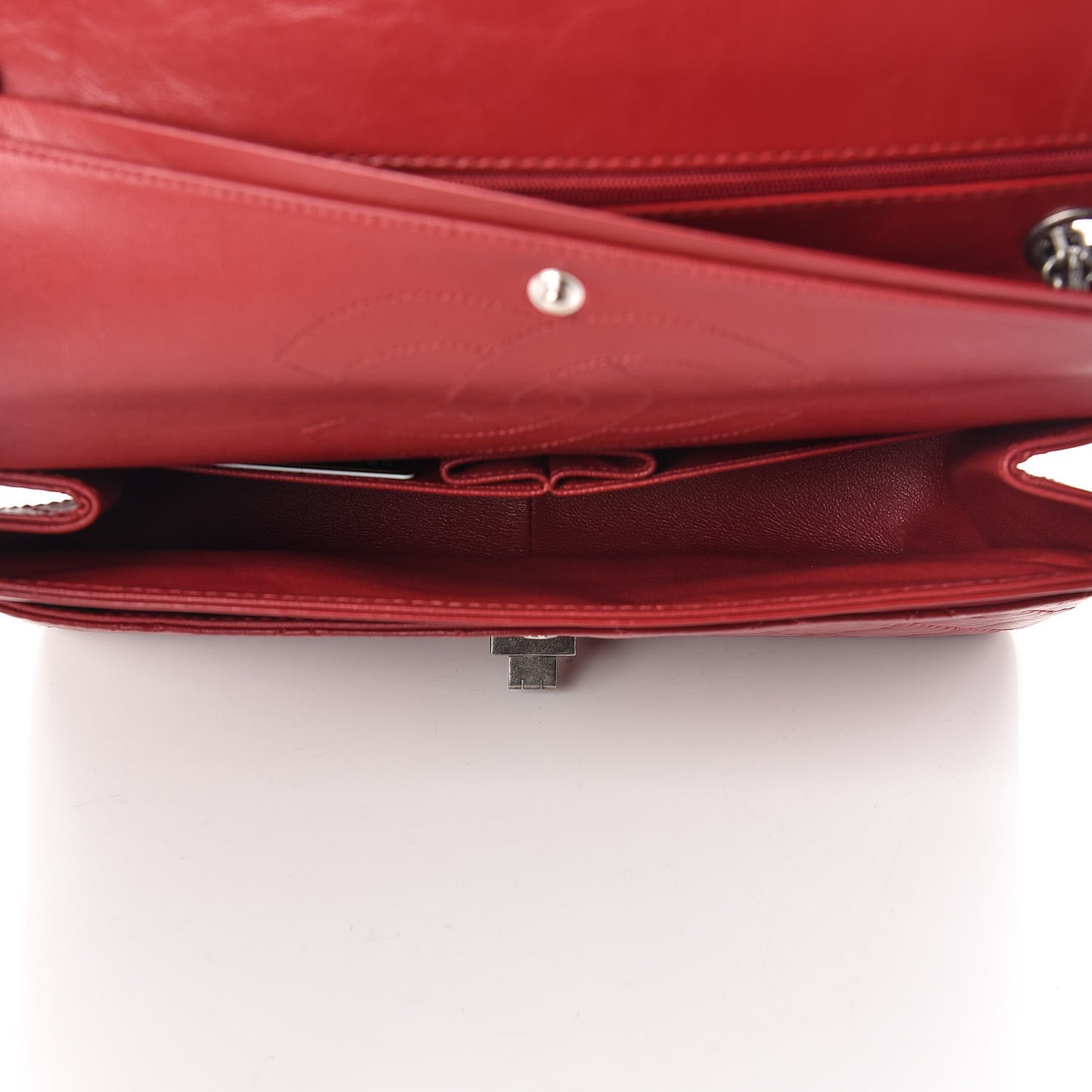 Aged Calfskin Quilted 2.55 Reissue 226 Flap Dark Red