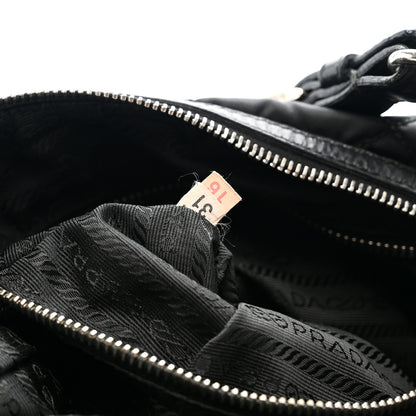 Prada Tessuto Nylon Quilted Shoulder Bag Black 7 of 10