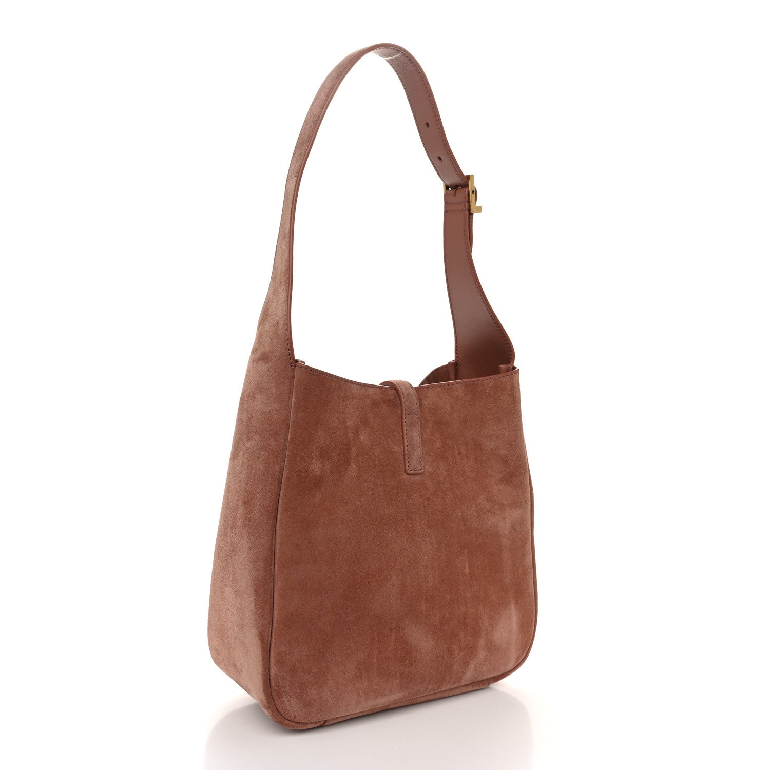 Saint Laurent Suede Calfskin Small Le 5 A 7 Soft Hobo Barely Barely Pink 3 of 10