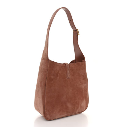 Saint Laurent Suede Calfskin Small Le 5 A 7 Soft Hobo Barely Barely Pink 3 of 10