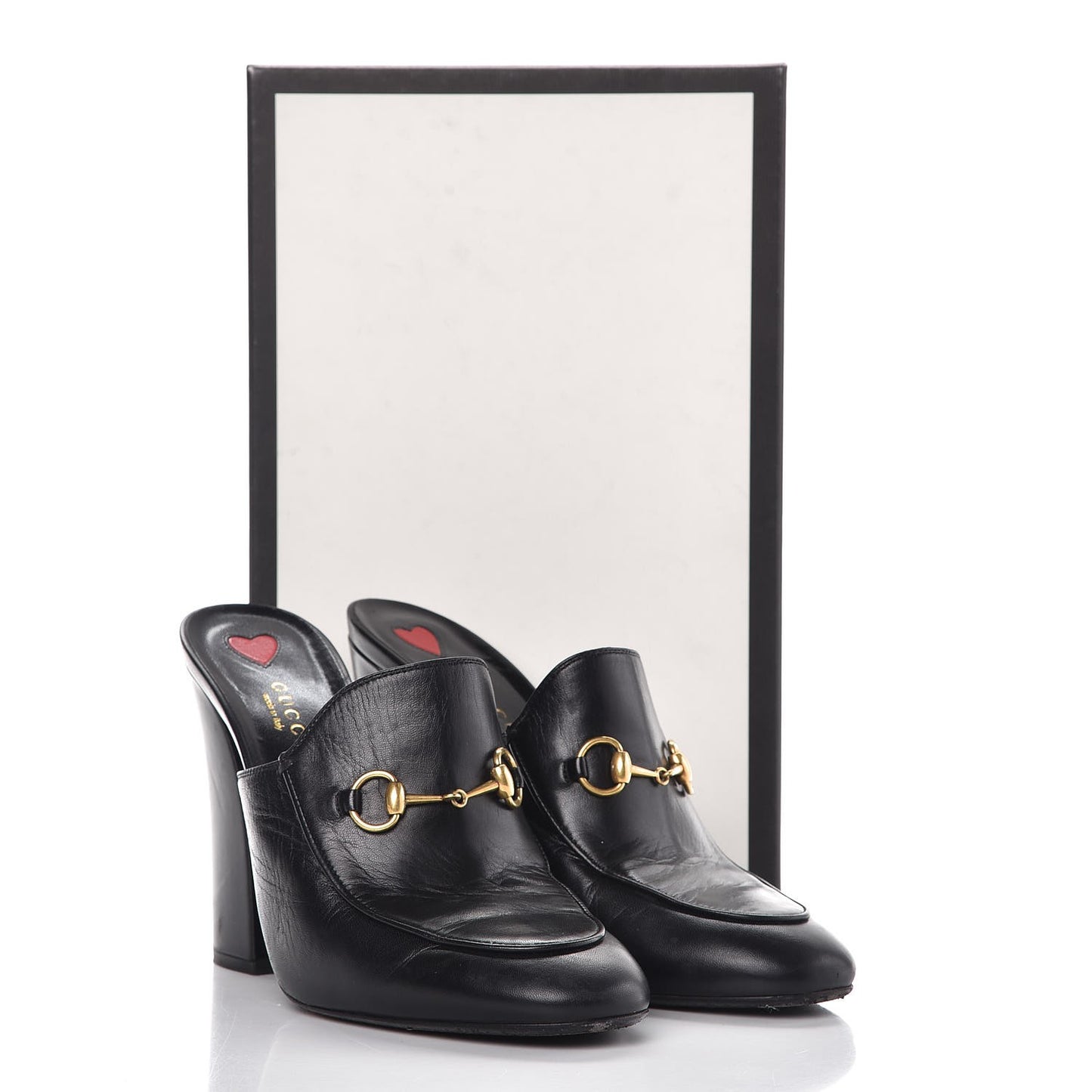 Malaga Kid Horsebit Princetown High Heel Mules 40 Black