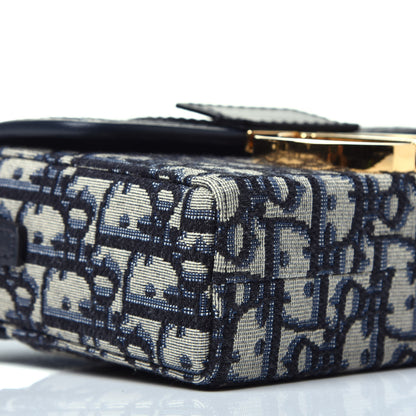 Christian Dior Oblique 30 Montaigne Box Bag Blue 8 of 9