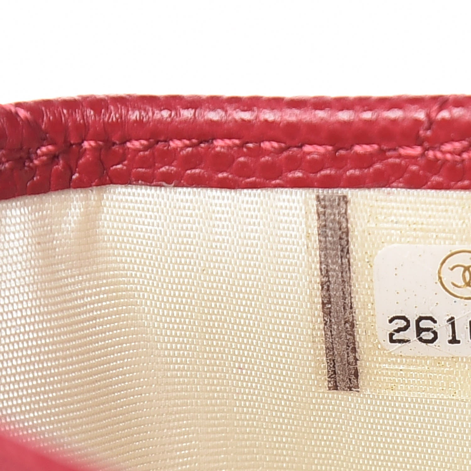 Chanel Caviar Quilted Card Holder Dark Pink 8 of 9