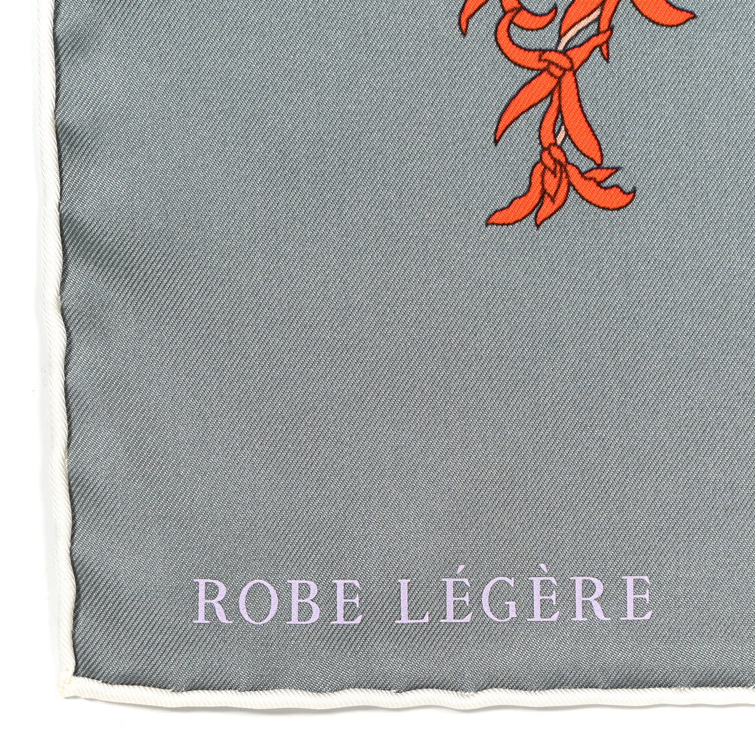 Hermes Silk Robe Legere Scarf 90 Gris 3 of 5