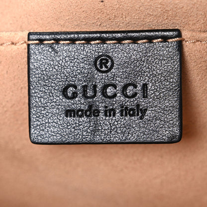 Gucci Calfskin Matelasse Small GG Marmont Chain Shoulder Bag Black 6 of 10