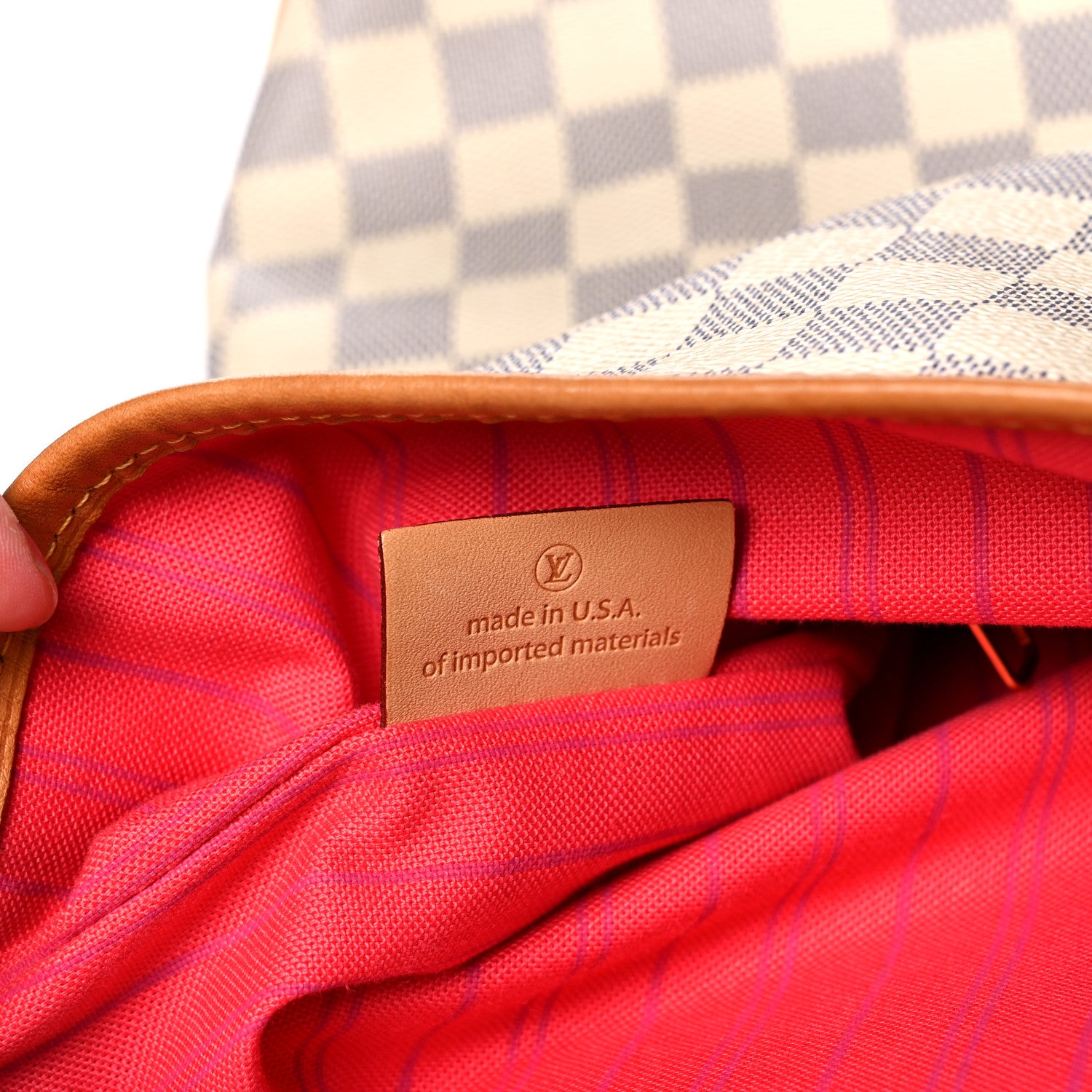 Louis Vuitton Damier Azur Delightful MM Pink 7 of 15