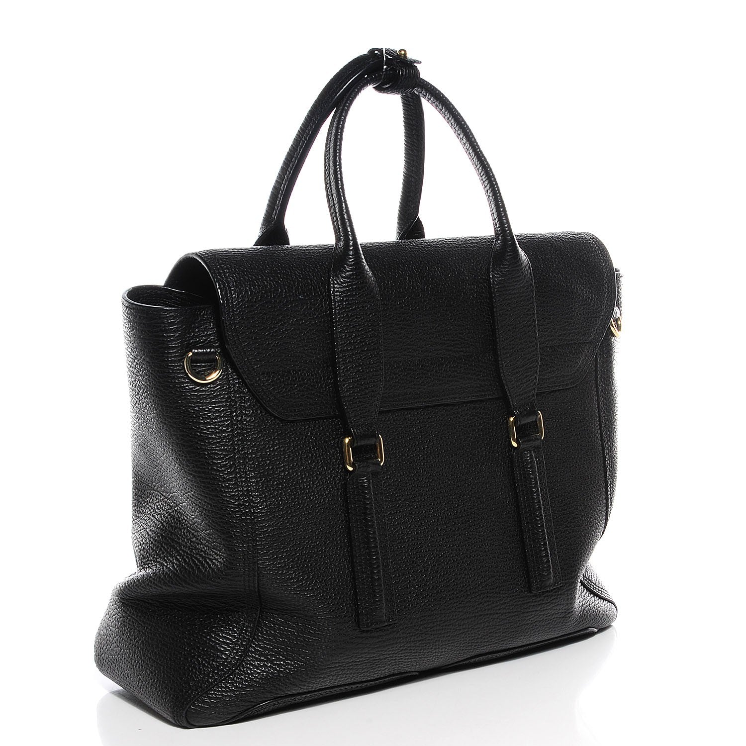3.1 Phillip Lim 3.1 Leather Large Pashli Satchel Black 3 of 13