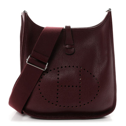Hermes Taurillon Clemence Evelyne III PM Bordeaux 1 of 10