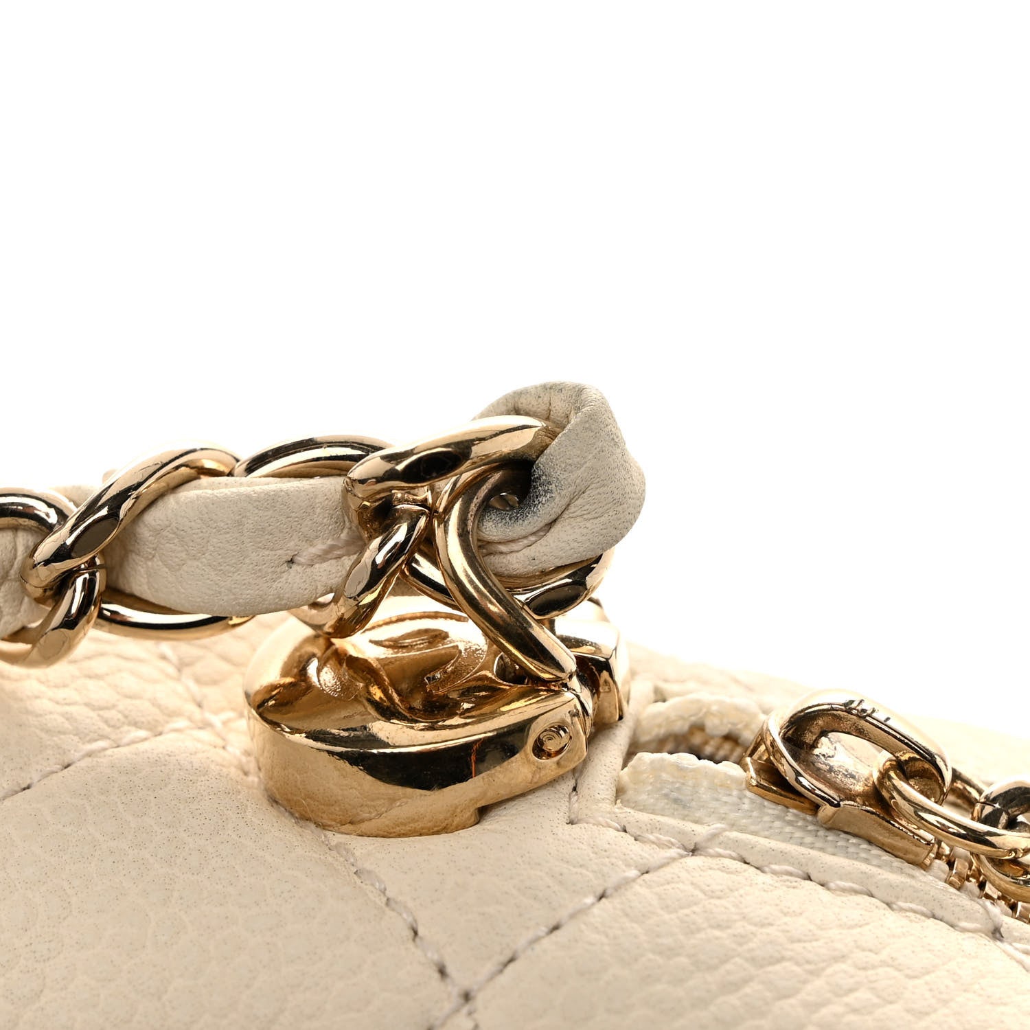 Chanel Caviar Quilted Mini Coco Tassel Camera Case White 12 of 15