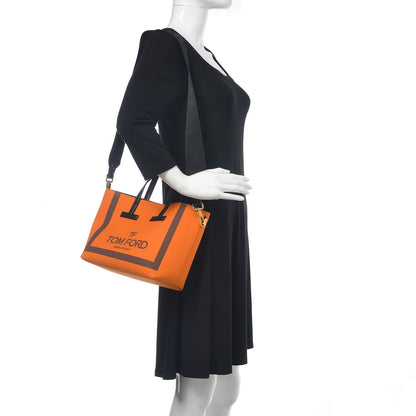 Tom Ford Canvas Mini T Tote Bag Orange 2 of 13