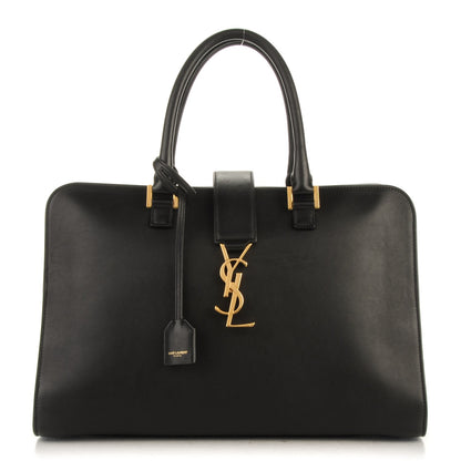 Saint Laurent Smooth Calfskin Medium Monogram Cabas Black 1 of 7