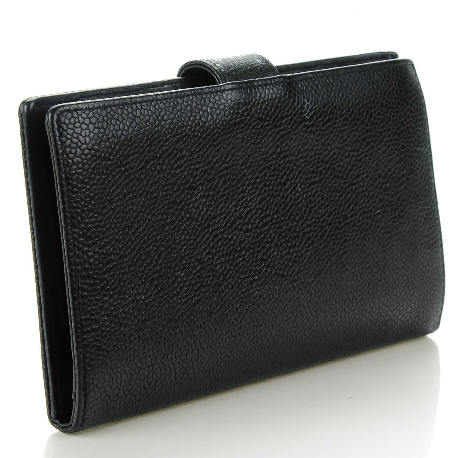 Chanel Caviar CC French Wallet Black 3 of 9