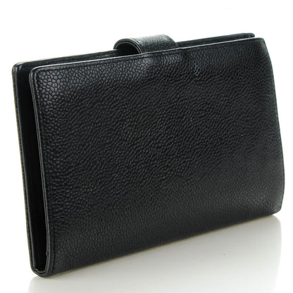 Chanel Caviar CC French Wallet Black 3 of 9