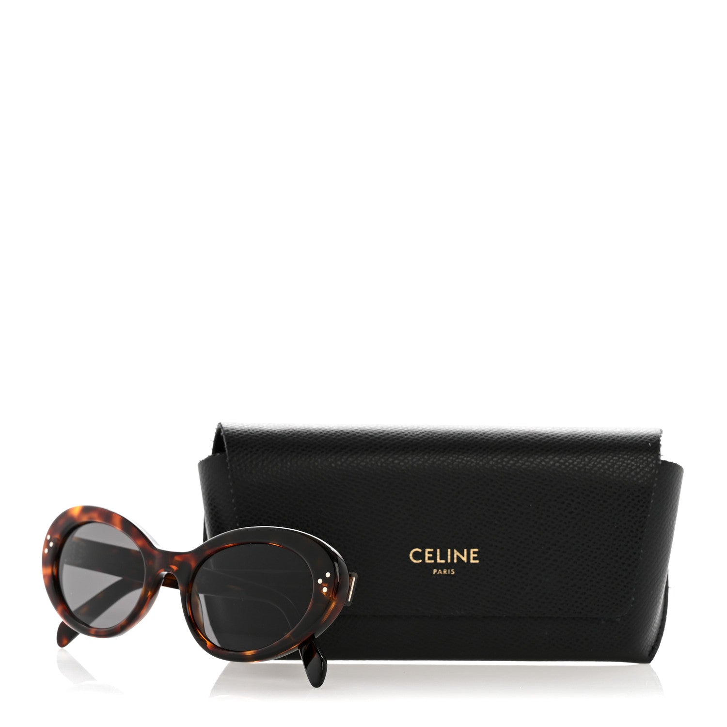 Celine Acetate Cat Eye Sunglasses CL401931 Tortoise 8 of 8