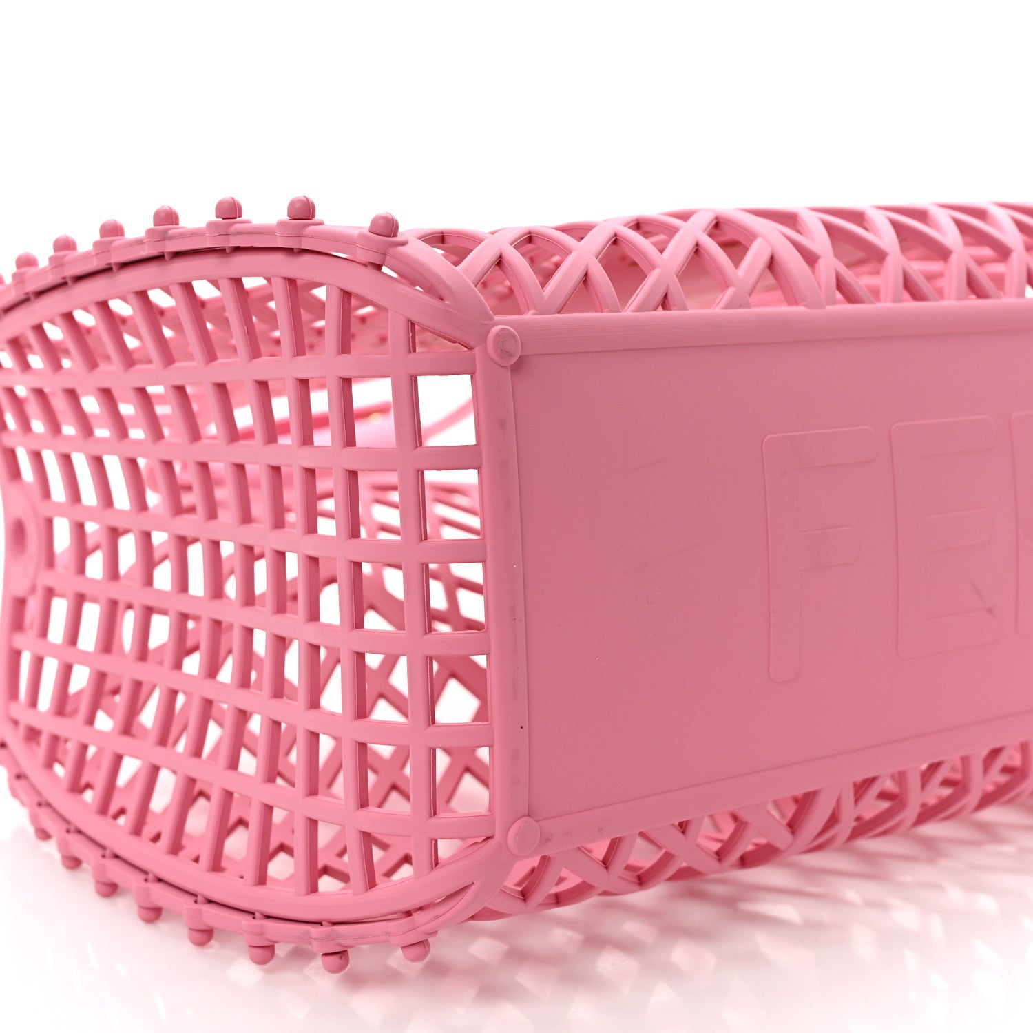 Fendi Recycled Plastic Vitello Liberty Matte Medium Fendi Basket Rosa 9 of 10