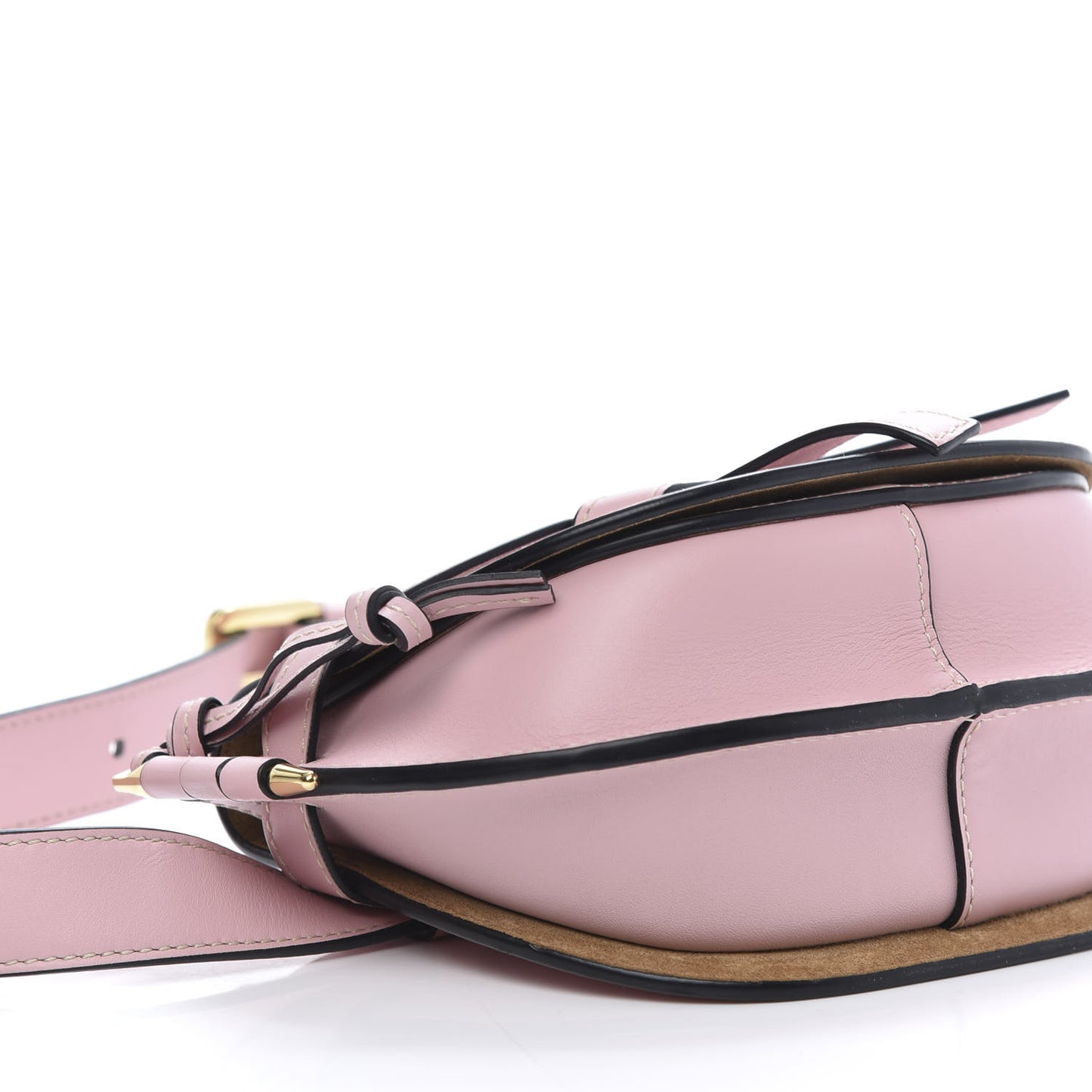 Calfskin Mini Gate Belt Bag Pastel Pink