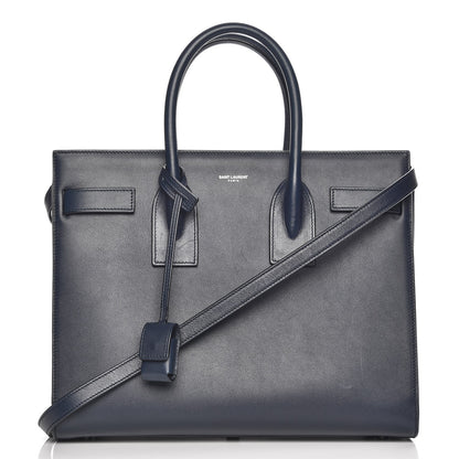 Saint Laurent Calfskin Small Sac De Jour Navy 1 of 9