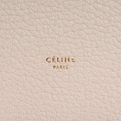 Celine Grained Calfskin Tie Knot Small Tote Chalk 10 of 10