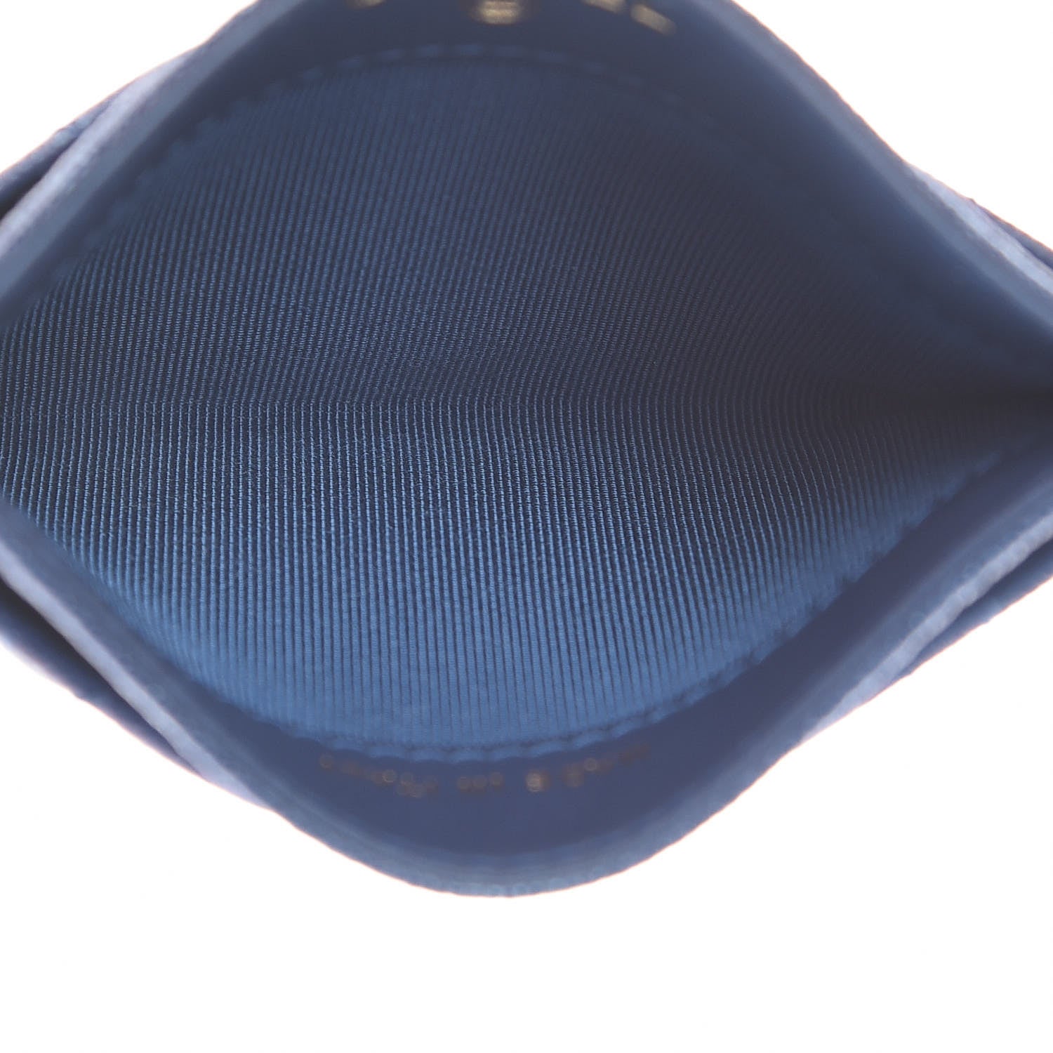 Chanel Iridescent Caviar Quilted Card Holder Blue Fonce 5 of 9