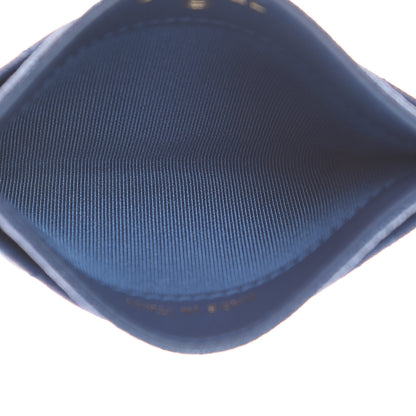 Chanel Iridescent Caviar Quilted Card Holder Blue Fonce 5 of 9