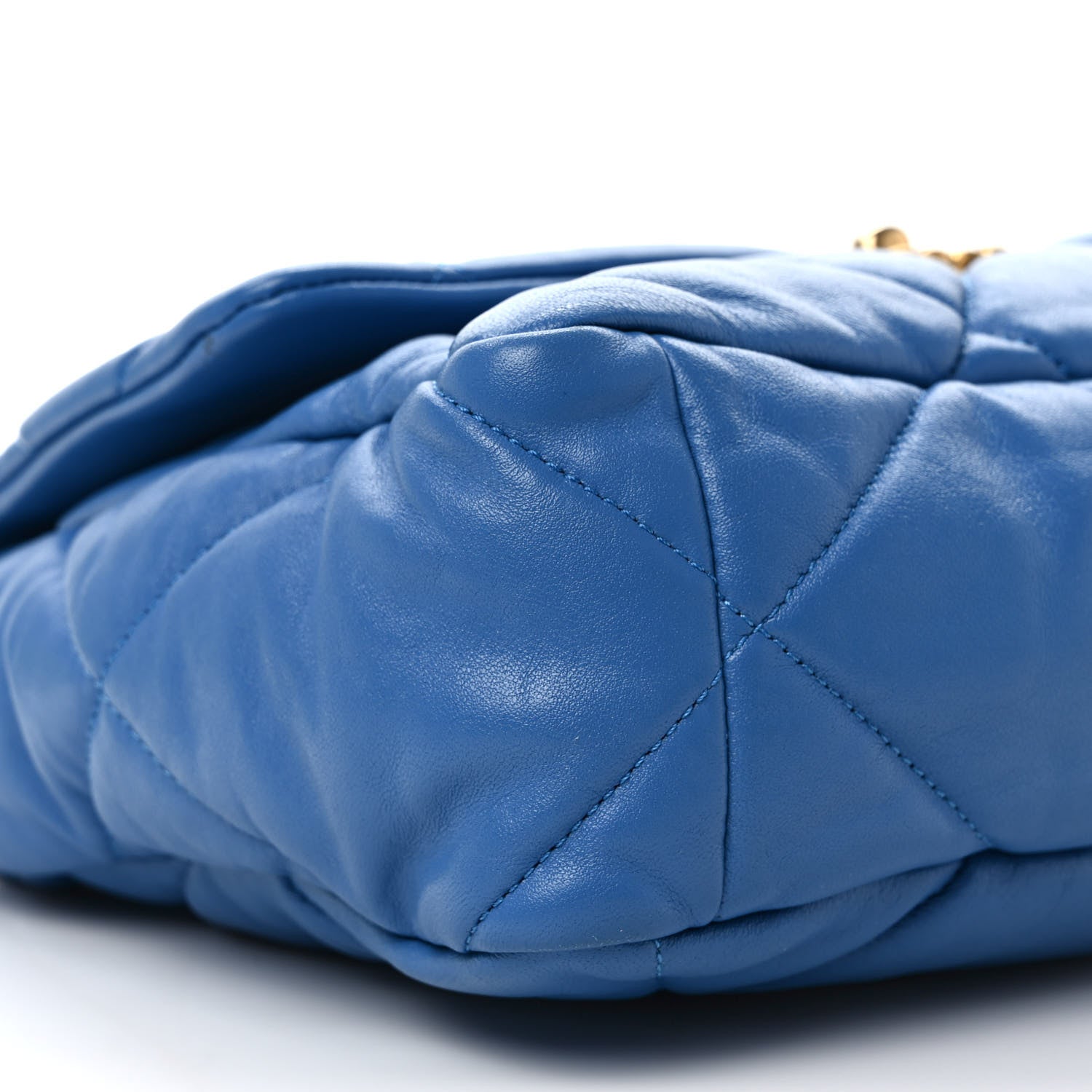 Chanel Lambskin Quilted Large Chanel 19 Flap Blue 8 of 9