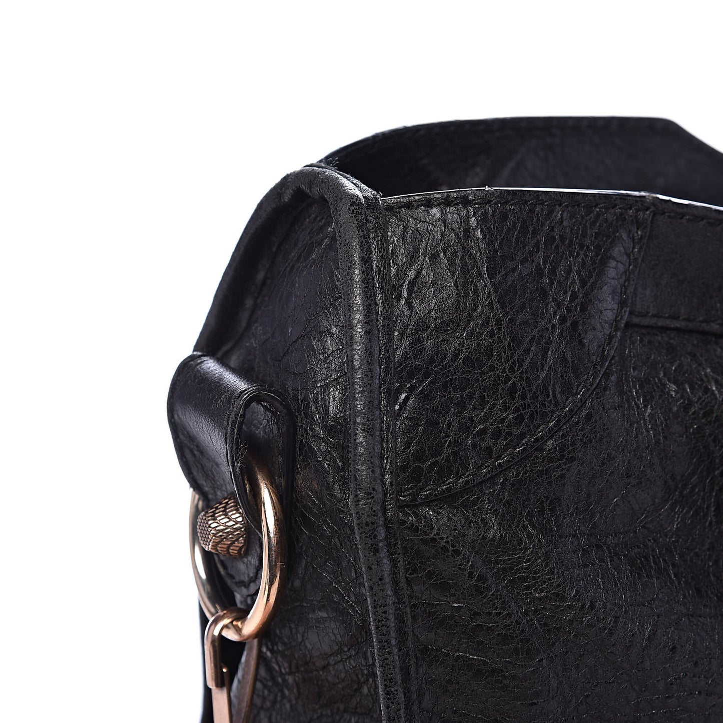 Agneau Giant 12 Rose Gold Hardware City Black