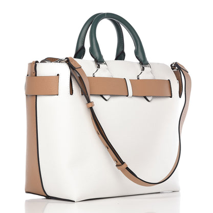 Burberry Soft Grain Calfskin Medium Belt Bag Light Camel Chalk White 4 of 10