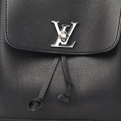 Louis Vuitton Calfskin Lockme Backpack Black 10 of 10