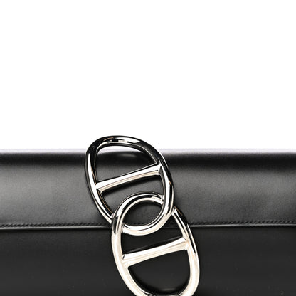 Hermes Tadelakt Egee Clutch Black 8 of 15