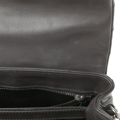 Saint Laurent Calfskin Y Quilted Monogram Toy Loulou Crossbody Bag Storm 14 of 18