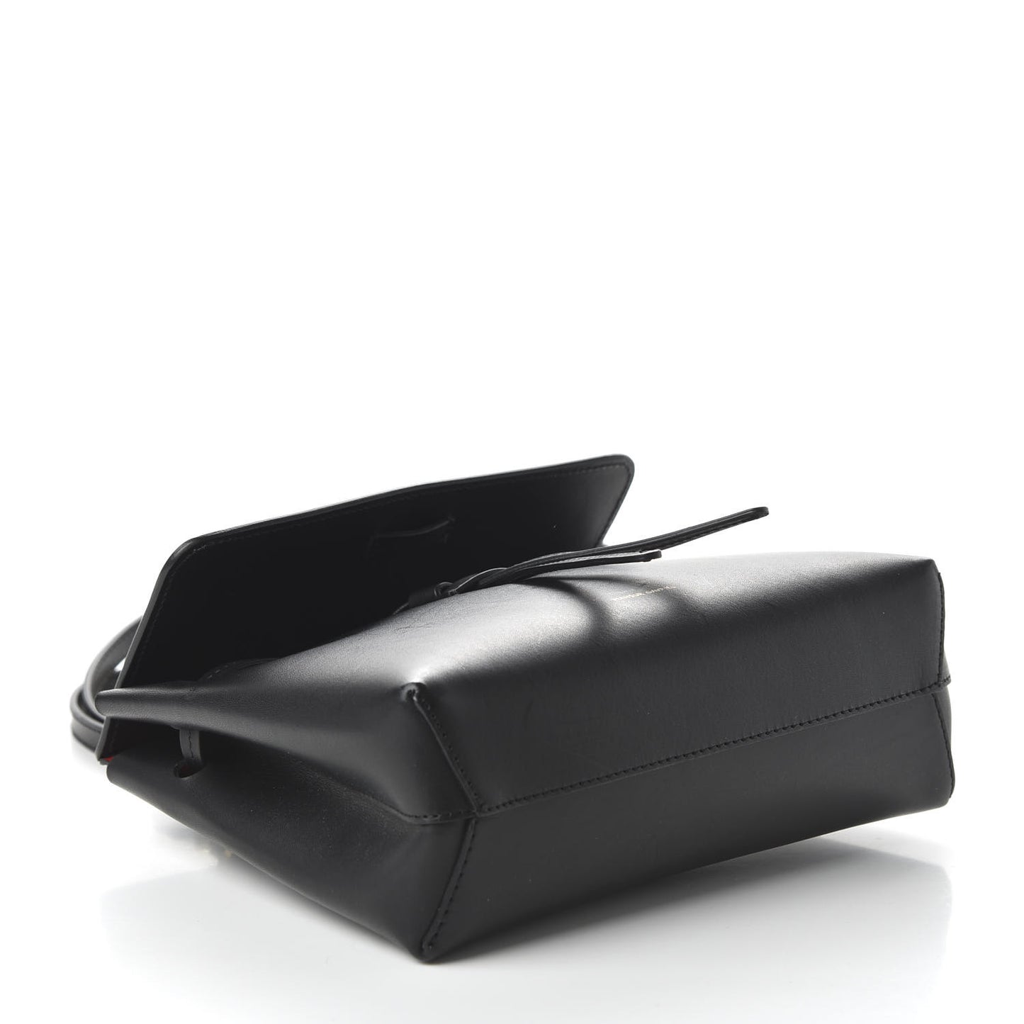 Calfskin Mini Mini Lady Bag Black Flamma