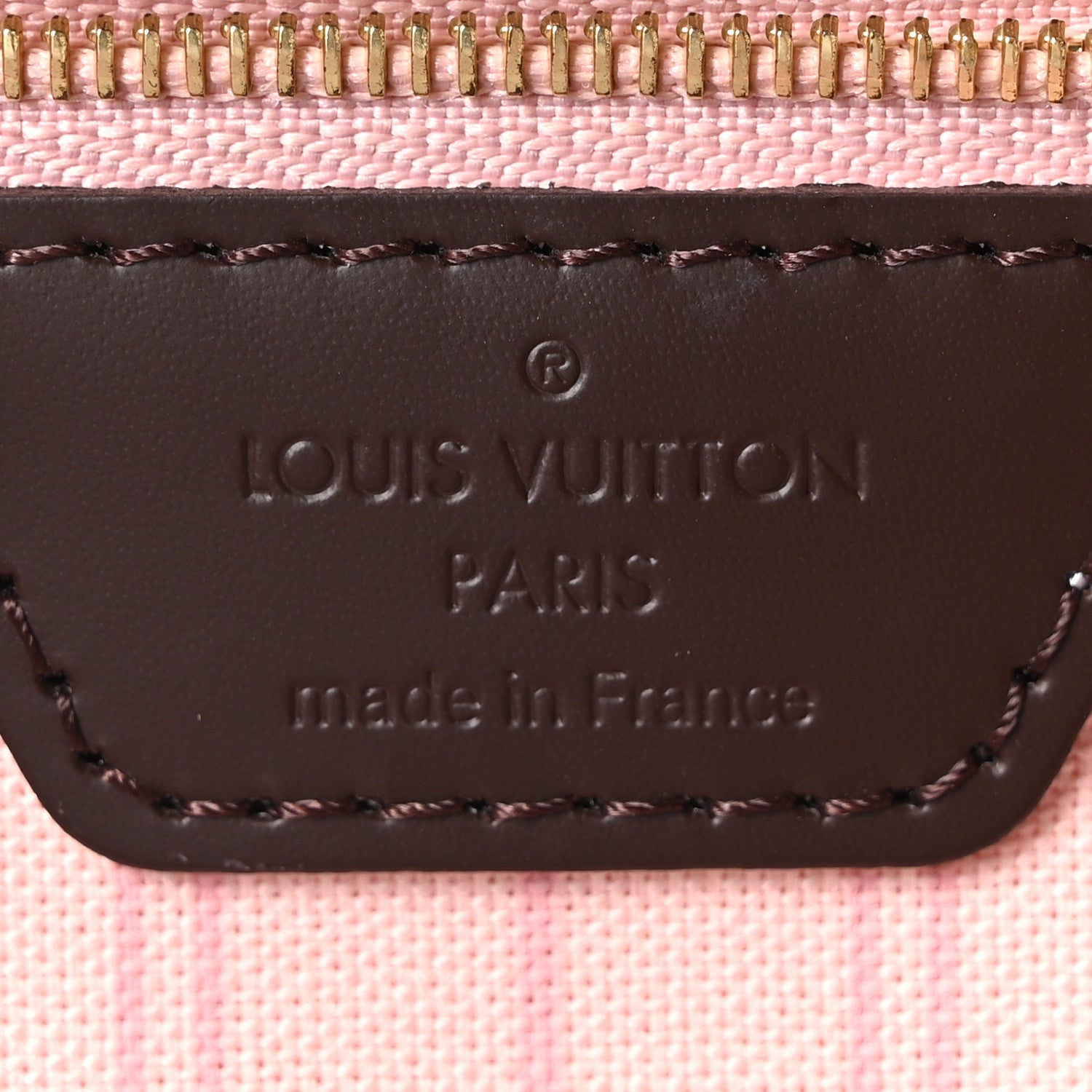 Louis Vuitton Damier Ebene Neo Neverfull MM Rose Ballerine 6 of 9