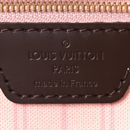 Louis Vuitton Damier Ebene Neo Neverfull MM Rose Ballerine 6 of 9
