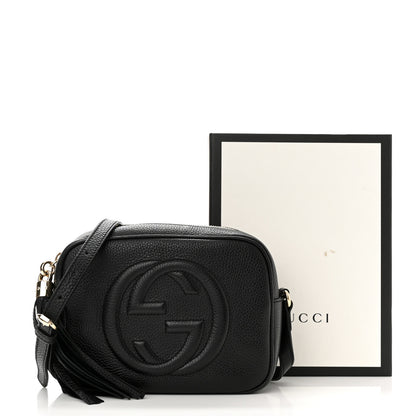 Gucci Pebbled Calfskin Small Soho Disco Bag Black 12 of 12