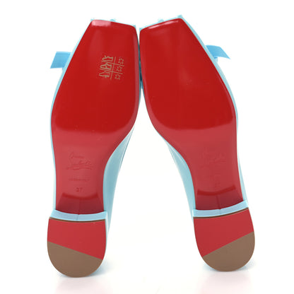 Christian Louboutin Nappa Mamaflirt 30mm Bow Pumps 37 Mineral 5 of 7