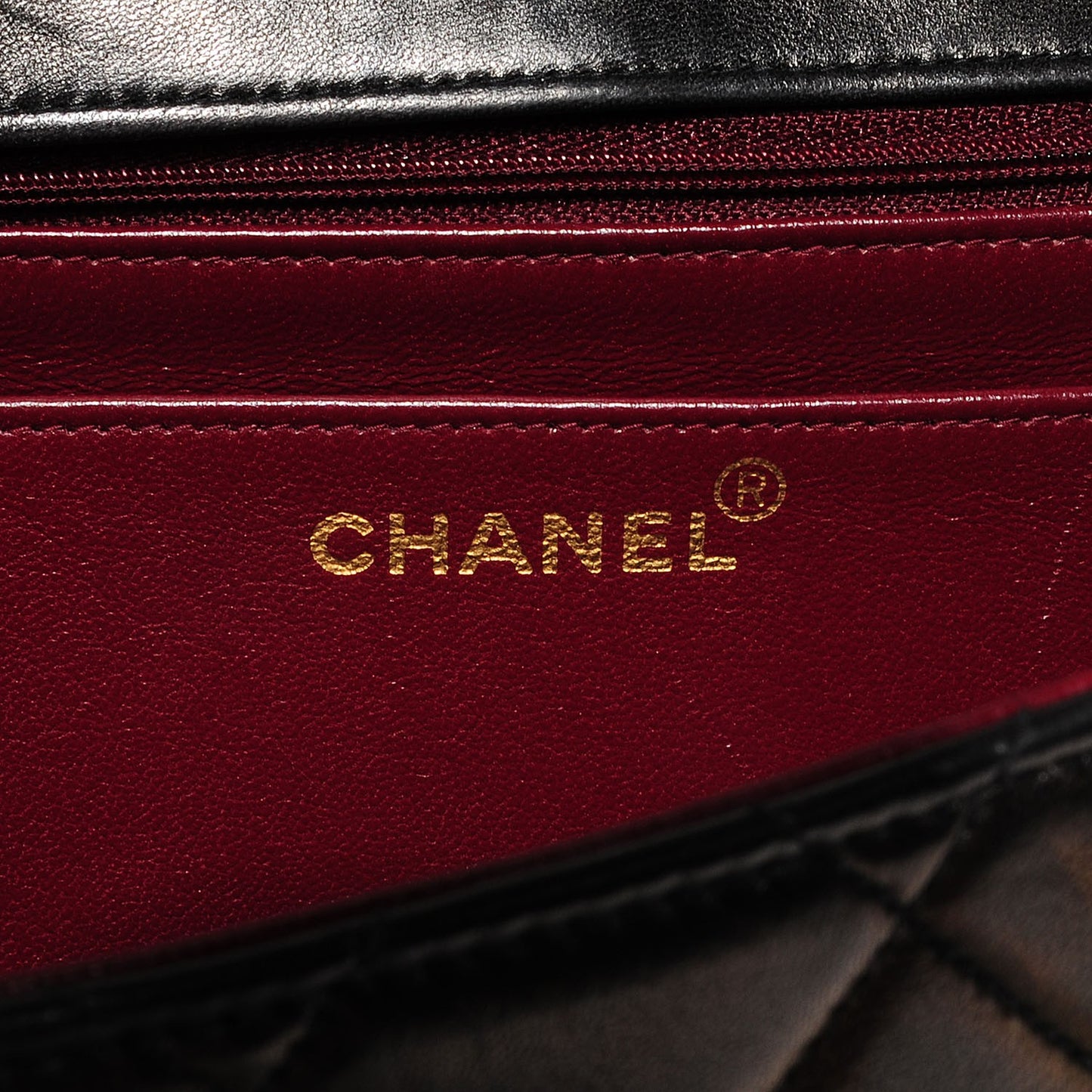 Lambskin Quilted Jumbo Flap Black