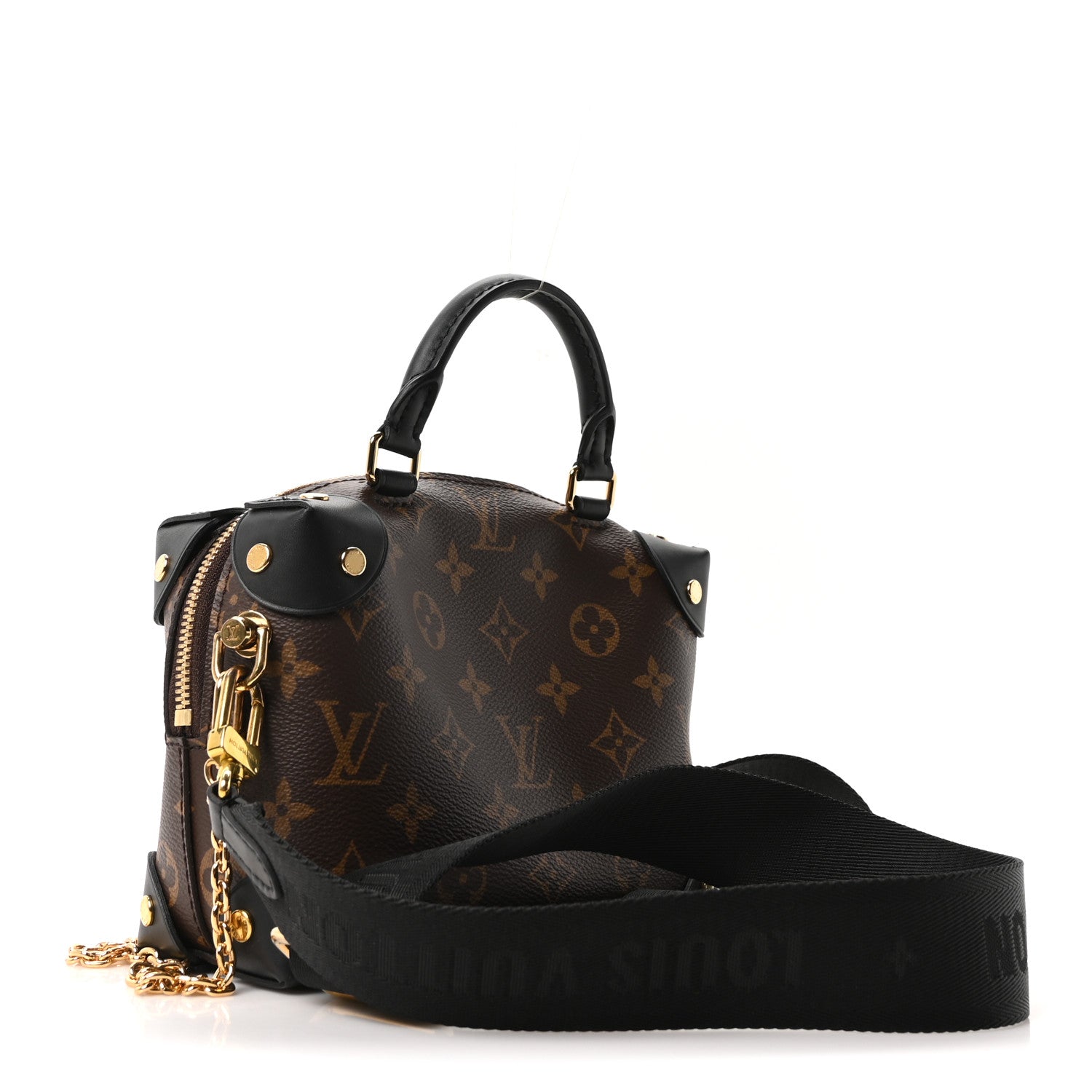 Louis Vuitton Monogram Petite Malle Souple Black 3 of 9