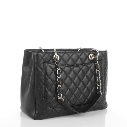 Chanel Caviar Quilted Grand Shopping Tote GST Black 3 of 7