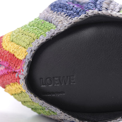 Loewe Raffia Rainbow Mini Bunny Crossbody Bag Tan 8 of 8