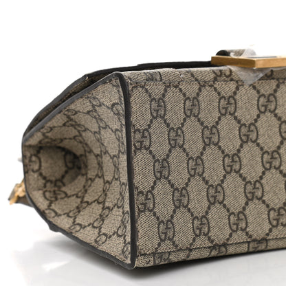 Balenciaga X GUCCI GG Supreme Monogram Small Hourglass Top Handle Bag Beige Ebony 9 of 10