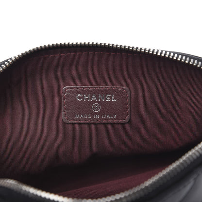 Chanel Lambskin Quilted Cosmetic Case Black 6 of 10