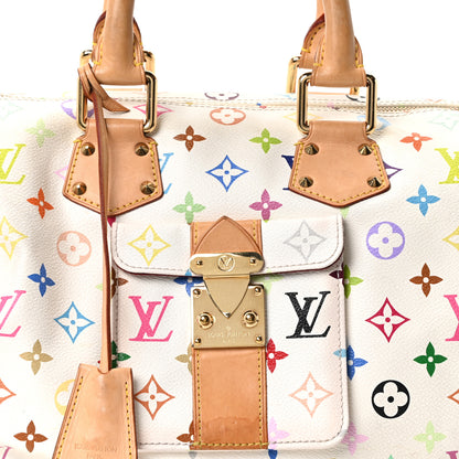Louis Vuitton Monogram Multicolor Speedy 30 White 7 of 9