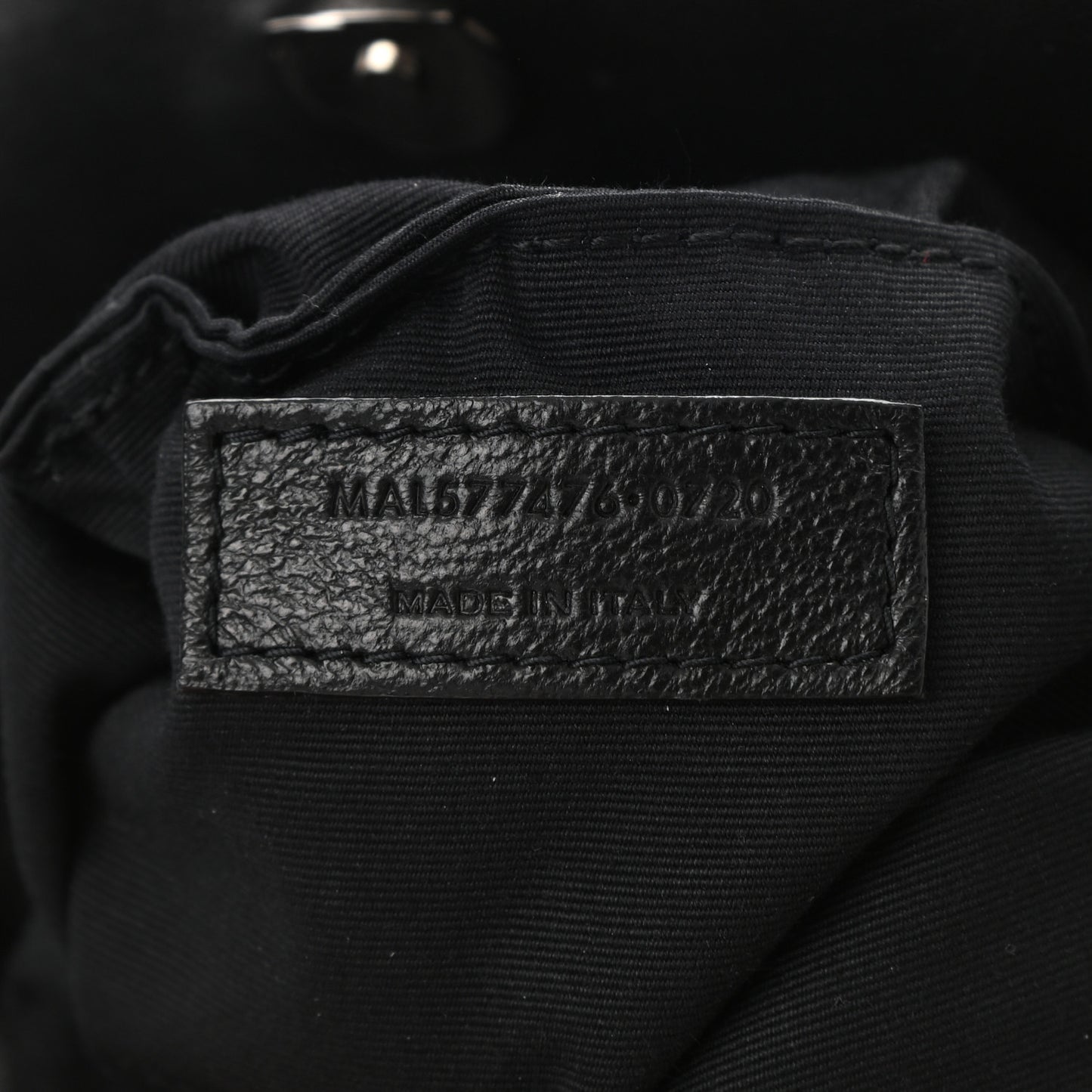 Lambskin Quilted Small Loulou Puffer Monogram Chain Satchel Black