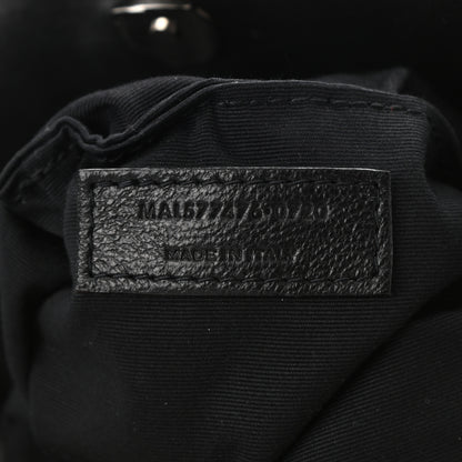 Saint Laurent Lambskin Quilted Small Loulou Puffer Monogram Chain Satchel Black 7 of 10