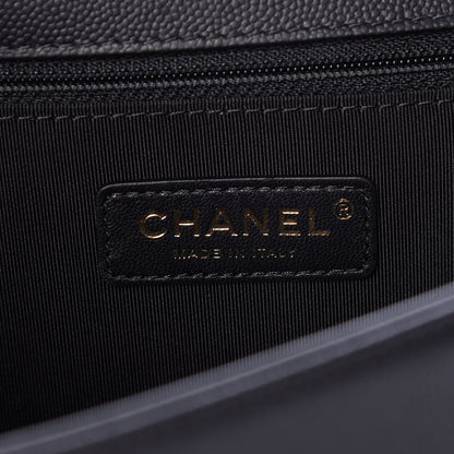 Chanel Caviar Quilted New Medium Boy Flap Black 6 of 12