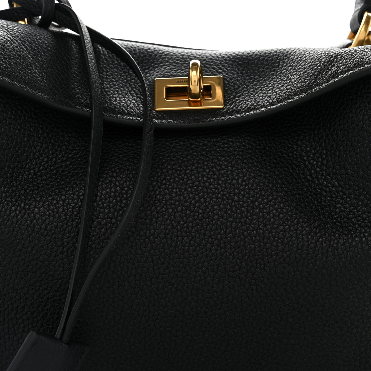 Balenciaga Natural Smooth Calfskin Mini Rodeo Top Handle Handbag Black 8 of 10