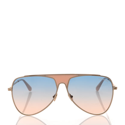 Tom Ford Metal Resin Ethan Pilot Sunglasses Pink Gradient 2 of 8