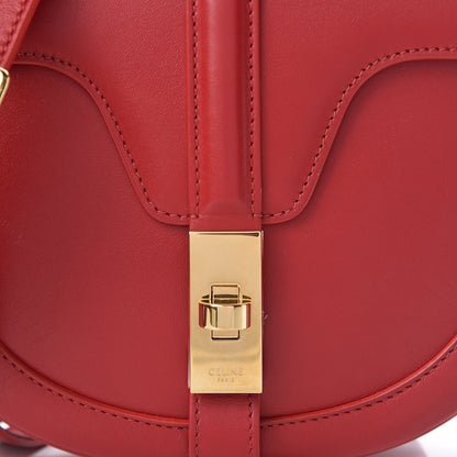 Celine Satinated Calfskin Besace Small 16 Red 7 of 16